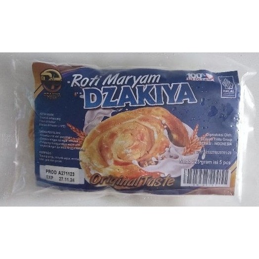 

Roti Maryam Dzakiya Rasa Original isi 5 pcs