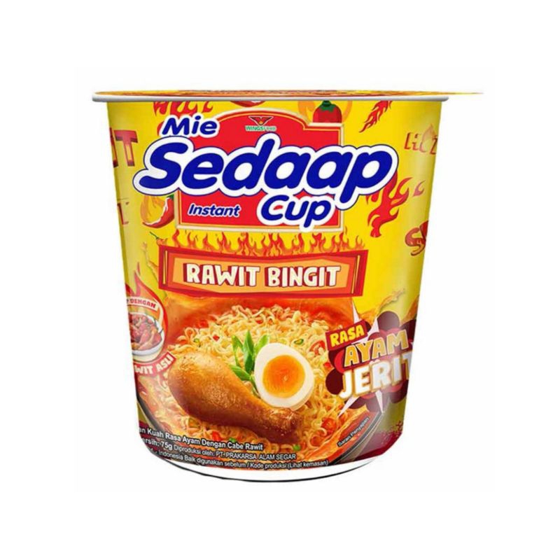 

[ 3 Pcs ] Sedaap Mie Instan Cup Ayam Jerit 75gr