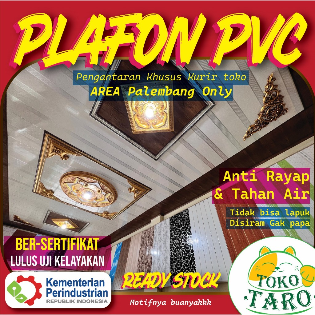 Plafon PVC Panel AREA PALEMBANG ONLY