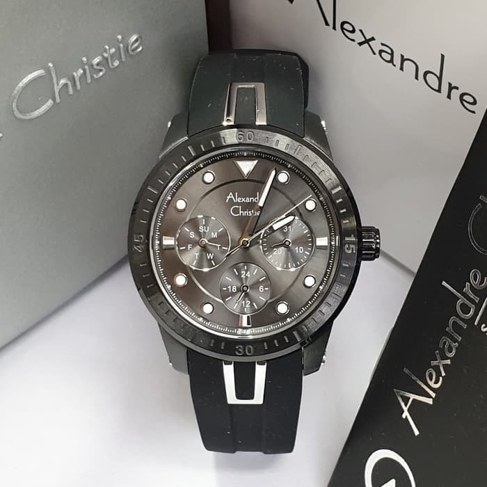 Jam Tangan Wanita Alexandre Christie AC2772 AC 2772 Full Black Original Bergaransi Resmi 1 Tahun