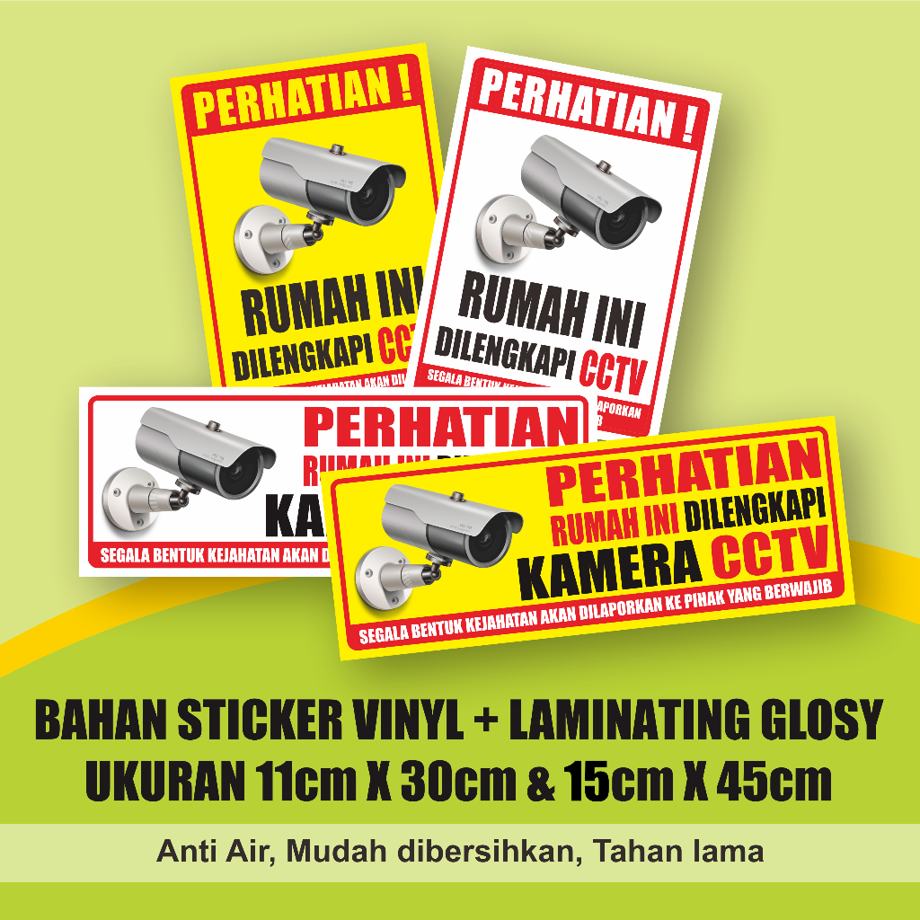 

STIKER KAMERA CCTV RUMAH