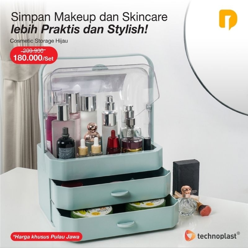 Technoplast Cosmetic Storage / Tempat Kosmetik