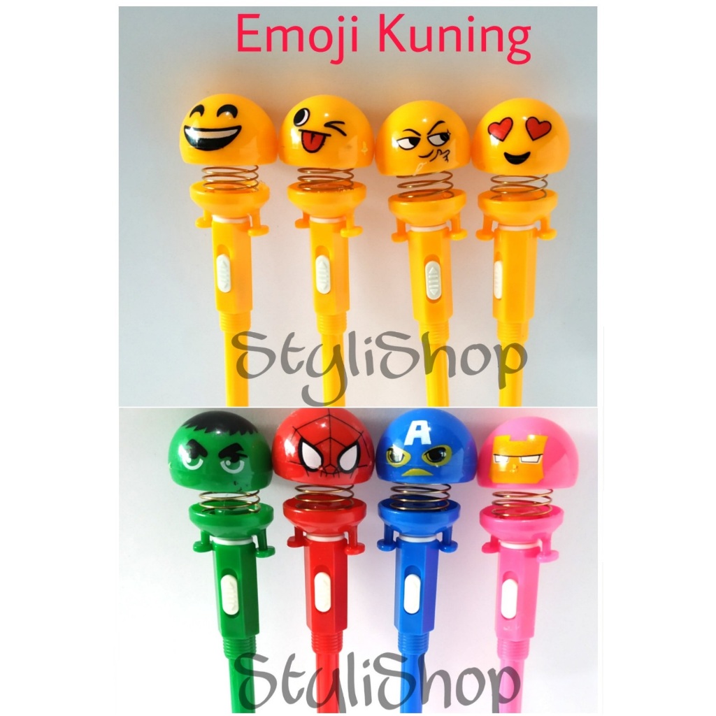 

[Tanpa Lampu] Bulpen Pir Karakter, Pulpen Pir, Bulpen Motif Anak dan Dewasa