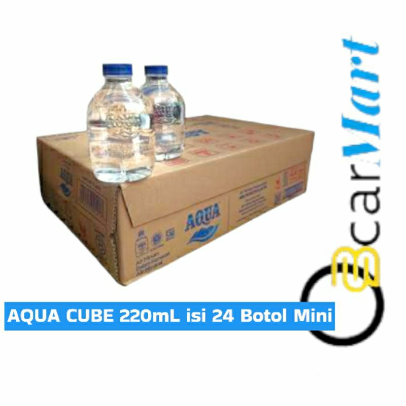 

AQUA CUBE 220 mL 1 Dus Aqua Mini Botol Imut