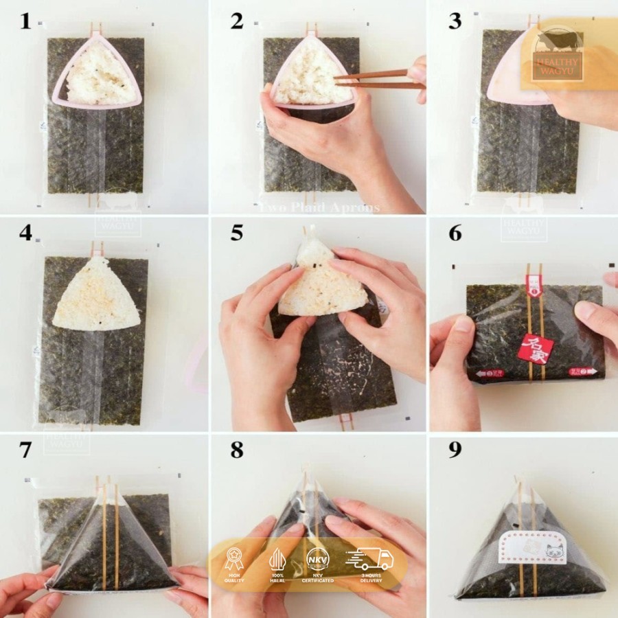 

RB Tokinori Onigiri Nori Triangle Wrapper Roasted Seaweed 10pcs HealthyWagyu