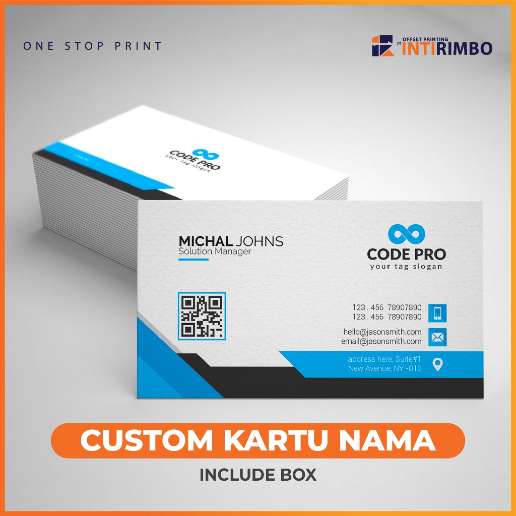 

INTIRIMBO - Cetak Kartu Nama Murah Berkualitas - Free Box Isi 100pcs