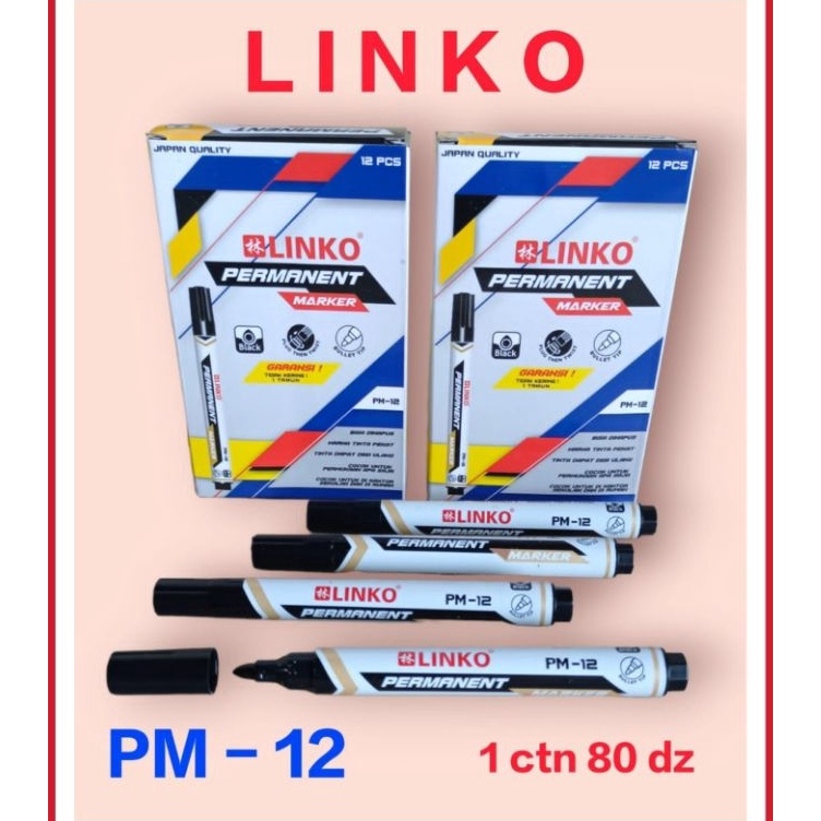 

um Ready Stock SPIDOL PERMANENT MARKER PM12 GROSIR 12 PCS L4