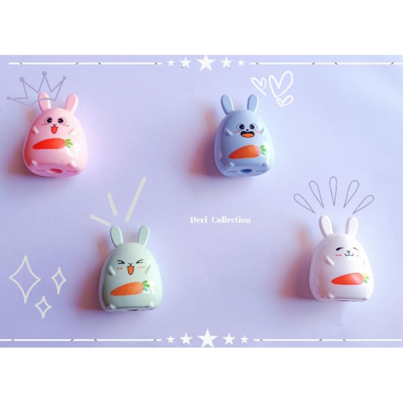 

DRC | Rautan Pensil Bunny | Serutan karakter kelinci per pcs