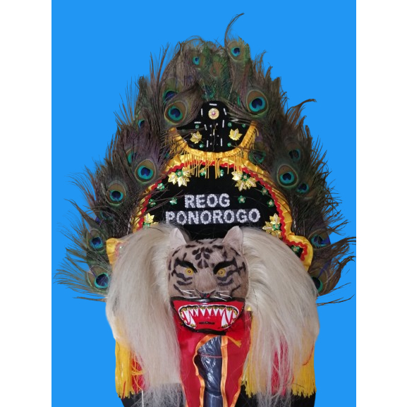 REOG MINI HIASAN MAINAN ANAK 40CM / REYOG / PONOROGO / ASLI / GANONG / JARANAN