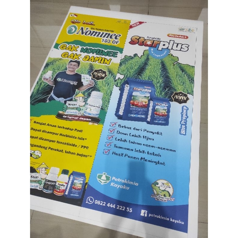 

cetak bahan banner ukuran 60 x 160 60x160 untuk xbanner roll up rollup jualan promosi event nikahan free design