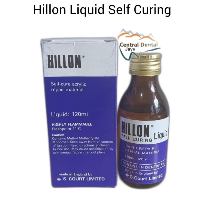 Hillon Liquid Self Curing (120ml) / Minyak SC Otomatis Tanpa Rebus / Bahan untuk Bubuk Akrilik Self 