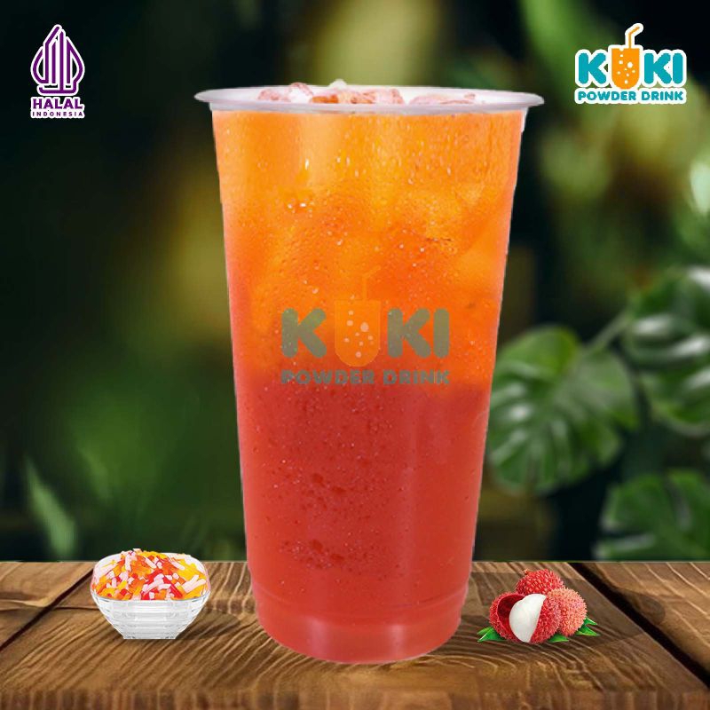 

Kuki Powder Drink Bubuk Minuman Premium Rasa Lychee Tea 1 Kg