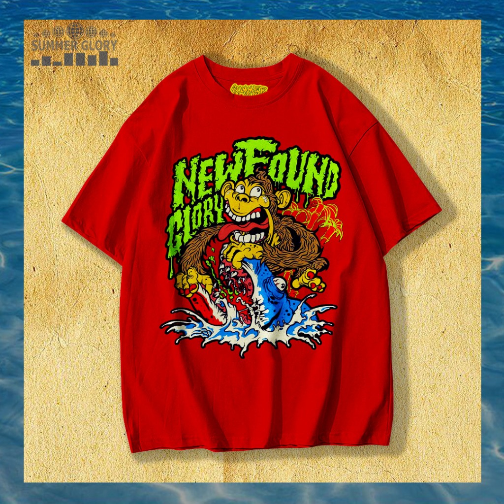 NEW FOUND GLORY T-SHIRT / KAOS BAND NEW FOUND GLORY / KAOS BAND