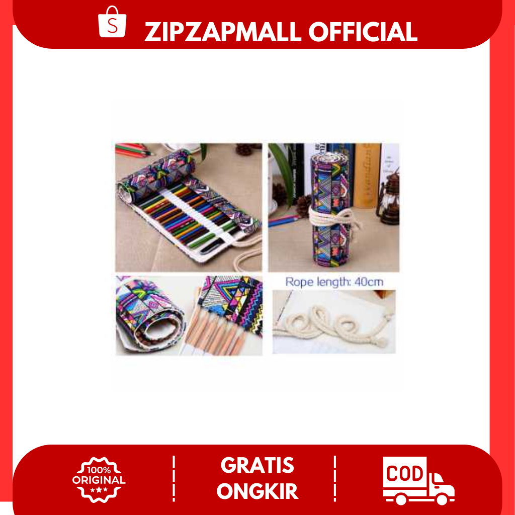 

Tas Tempat Pensil Gulung Canvas 48 Slot 20.5x60cm / Tempat Pensil Warna Gulung Motif Estetik / Penyimpanan Pena Spidol Warna Praktis Banyak Slot Tidak Mudah Rusak