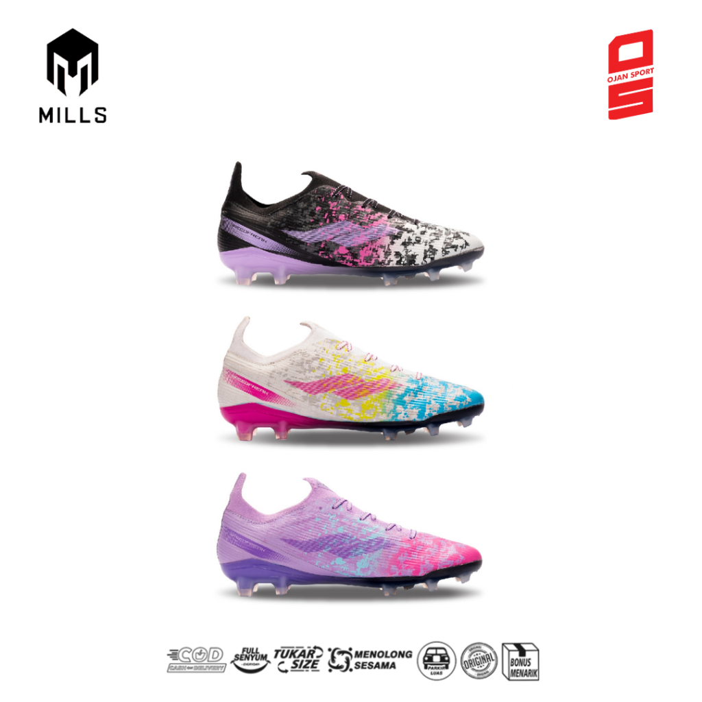 GRATIS ONGKIR  SEPATU SEPAK BOLA ORIGINAL MILLS SPEEDFREAK FG TERBARU OJAN SPORT INDONESIA