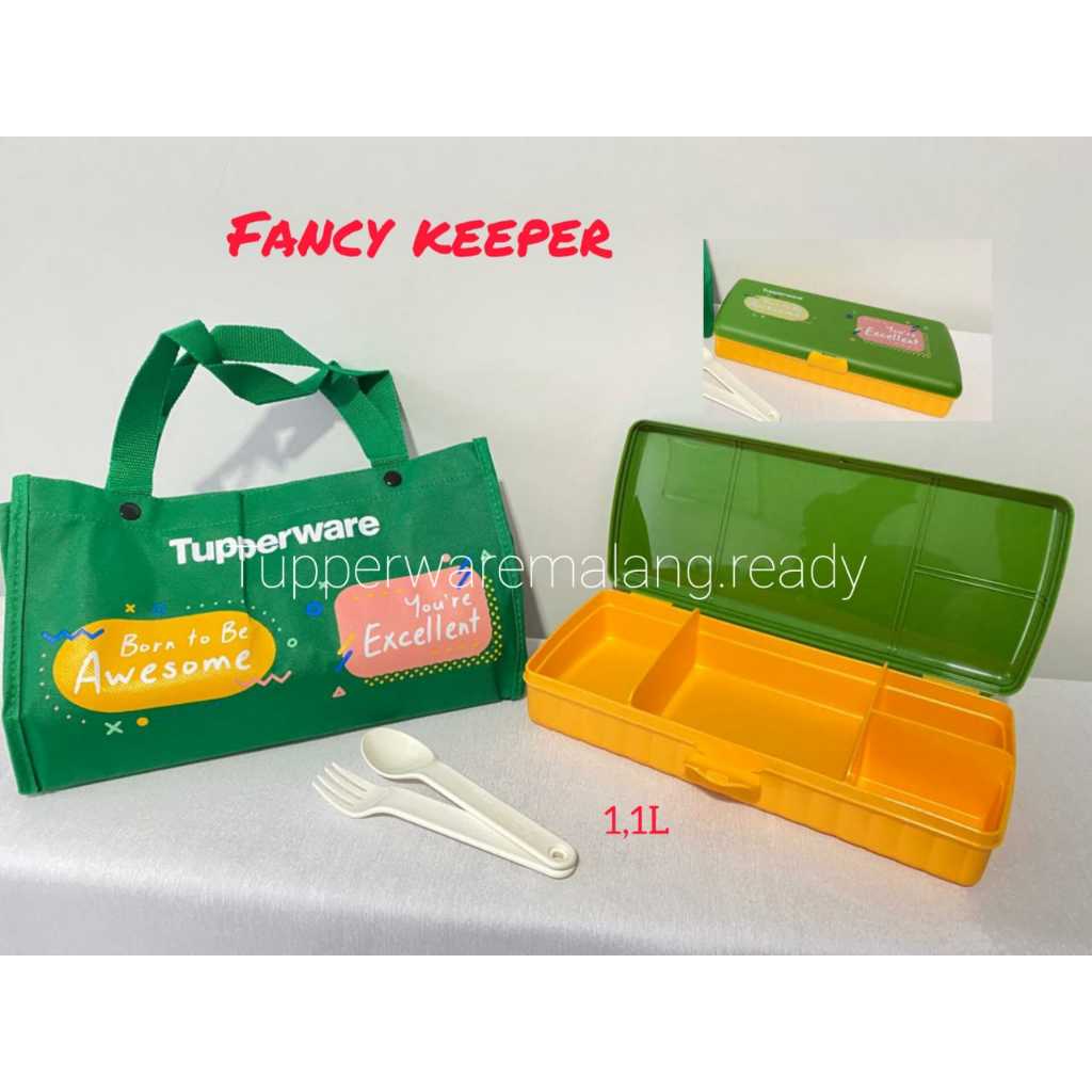 [SALE] TEPAK MAKAN/ KOTAK BEKAL ANAK TUPPERWARE KIDS LUNCH SET FANCY KEEPER MURAH