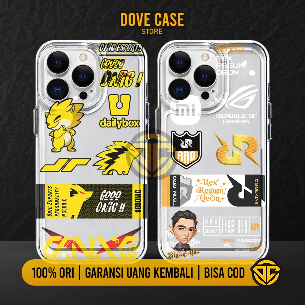 CLEAR CASE ESPORTS INFINIX HOT 30 30I 10 11 PLAY HOT 12I 20I NOTE 10 12 2023 30 PRO ZERO 5G DOVE CUS