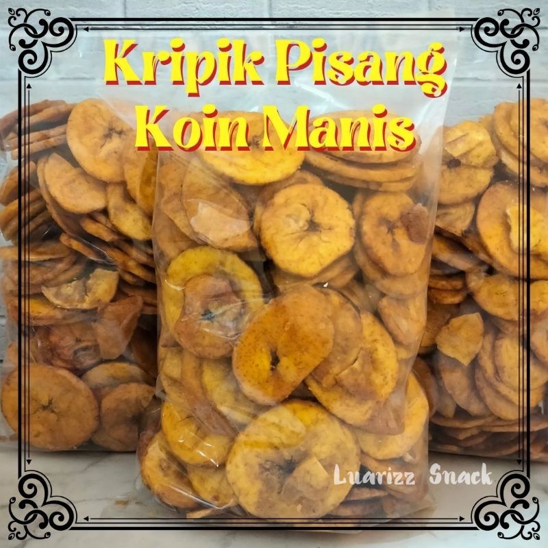 

250 gr Criping Kripik Pisang Koin Manis Original