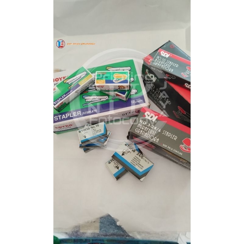

Stapler/Hekter Kertas Joyco HD-10CL & HD-10MP Dan Refil Isi Stapler No 10.