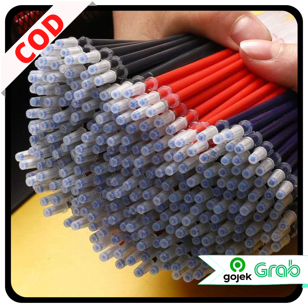

KAISSO - ISI ULANG TINTA PULPEN GEL 0.5mm REFILL TINTA PENA GEL TAJAM BULAT REFILL ISI ULANG BOLPOIN GEL TINTA CAIR HITAM MERAH BIRU