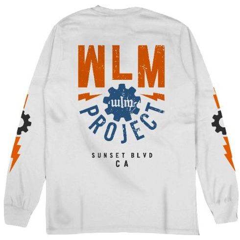 WLM PROJECT KAOS PRIA PRINT LONG SLEEVE SUNSET OFF WHITE COTTON COMBED 24S TSHIRT BAJU AUTOMOTIVE