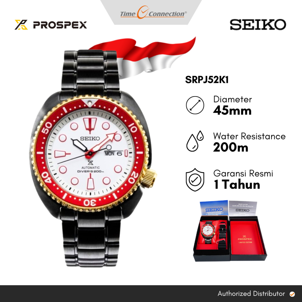 Seiko Prospex SRPJ52K1 Indonesia Limited Edition Original / Jam Tangan Pria Rantai Automatic SRPJ52 