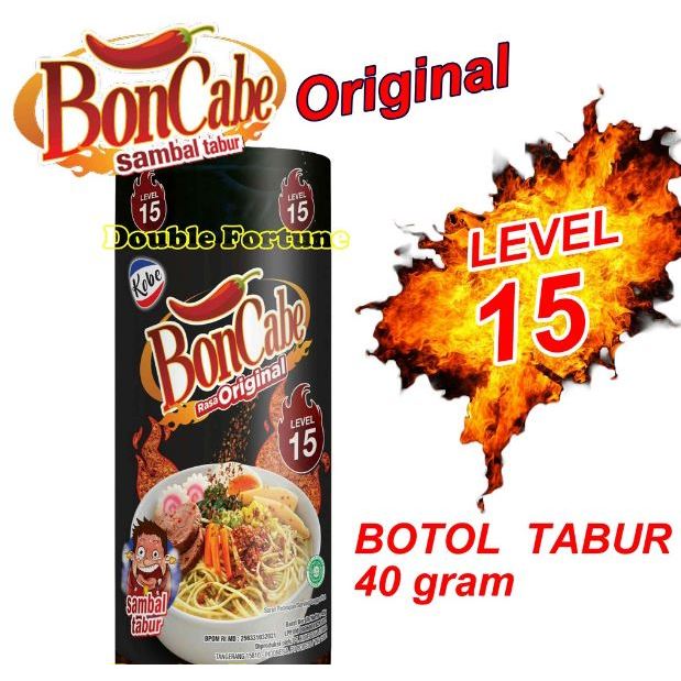

KOBE BONCABE LEVEL 15 BOTOL 45 gr SAMBAL TABUR KOBE BON CABE