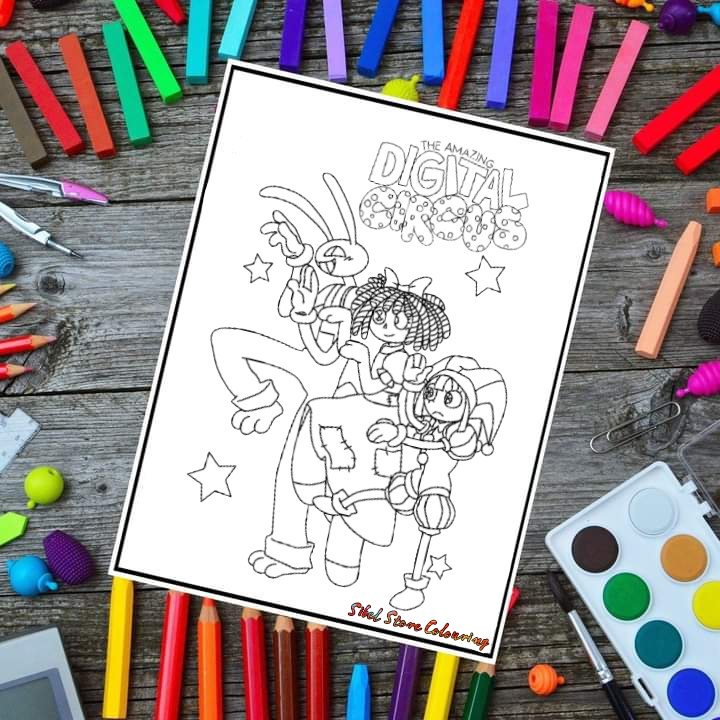 

Kertas Mewarnai Anak Tema Digital Circus V3 / Kertas Gambar (10 Lembar Gambar)