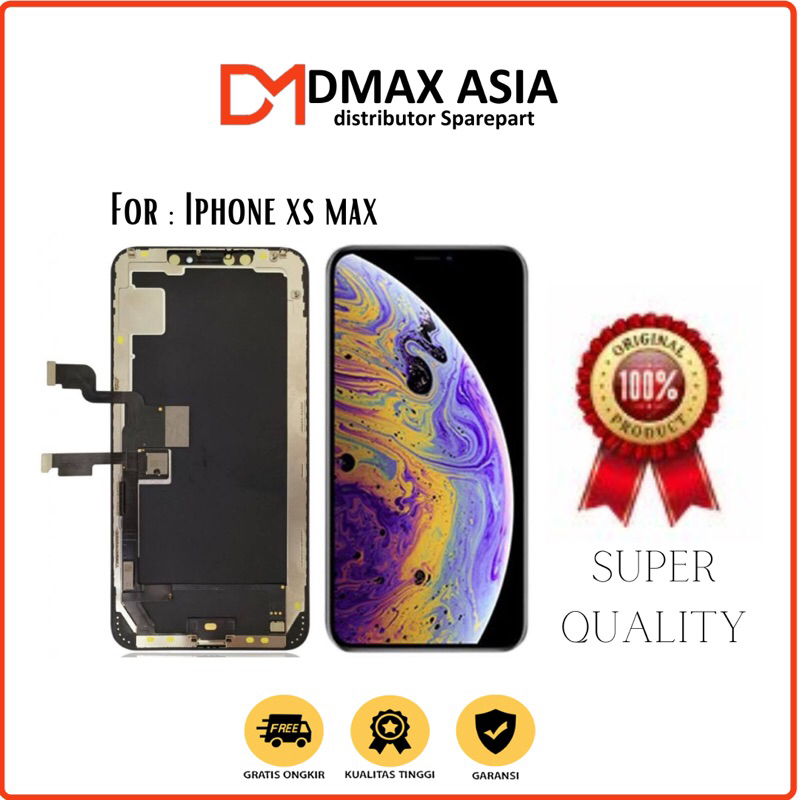 LCD TOUCHSCREEN IPHONE XS MAX ORIGINAL CABUTAN / COPOTAN 100%