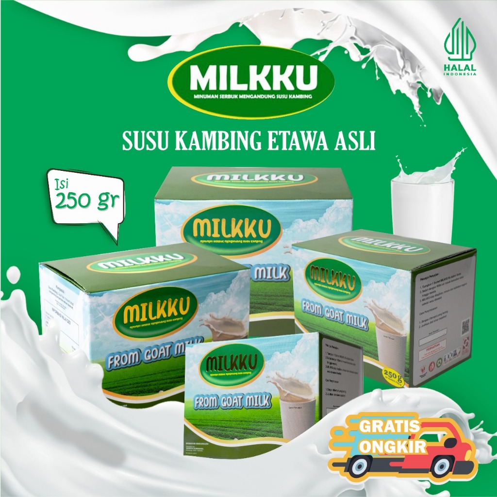 

Susu Kambing Etawa Bubuk Milkku Original 250gr