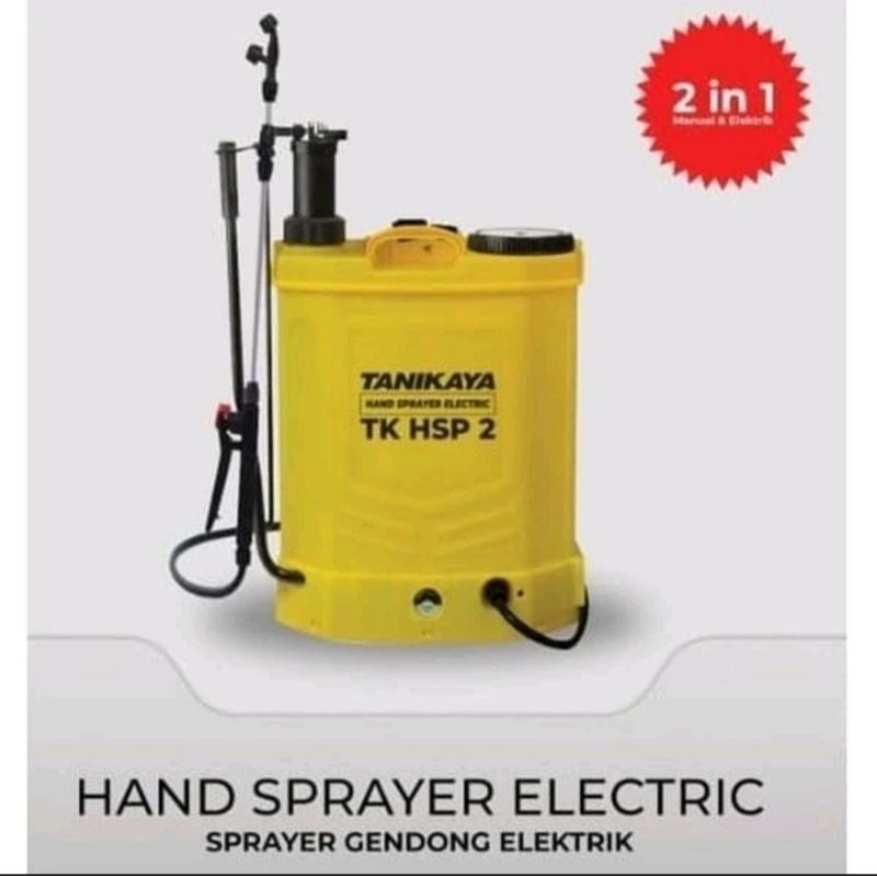 sprayer gendong elektrik 17,3 liter tanikaya tk hsp 2