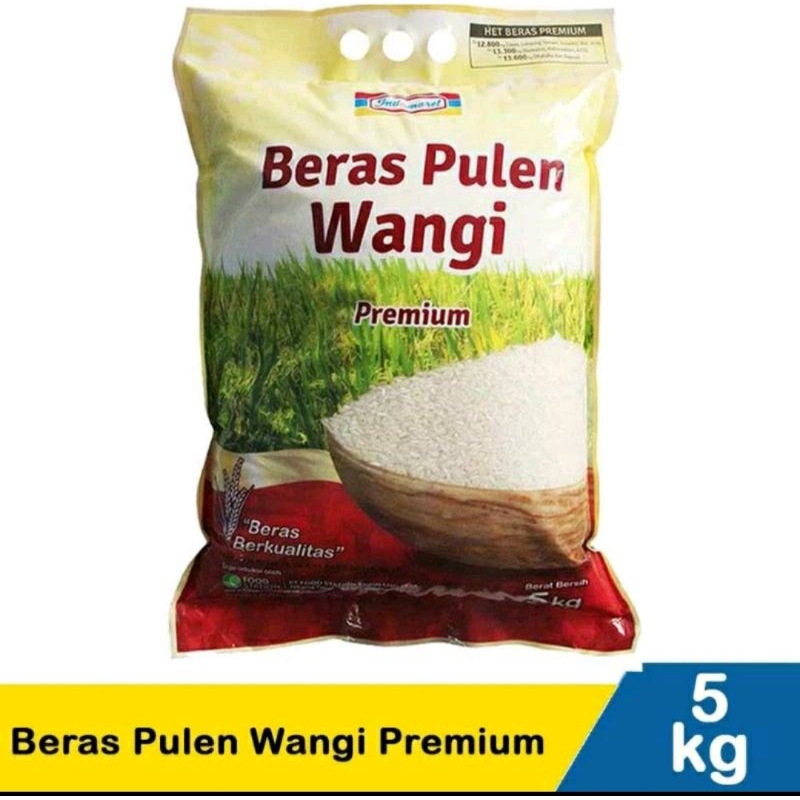 

Beras Indomaret Pulen Wangi Premium / Beras Kepala Super 5kg