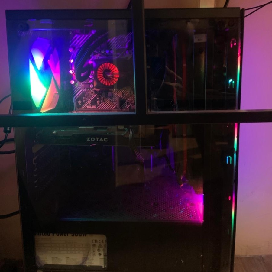 CPU Komputer Rakitan i3-10105F VGA GTX 1060 6GB Monitor 23inch