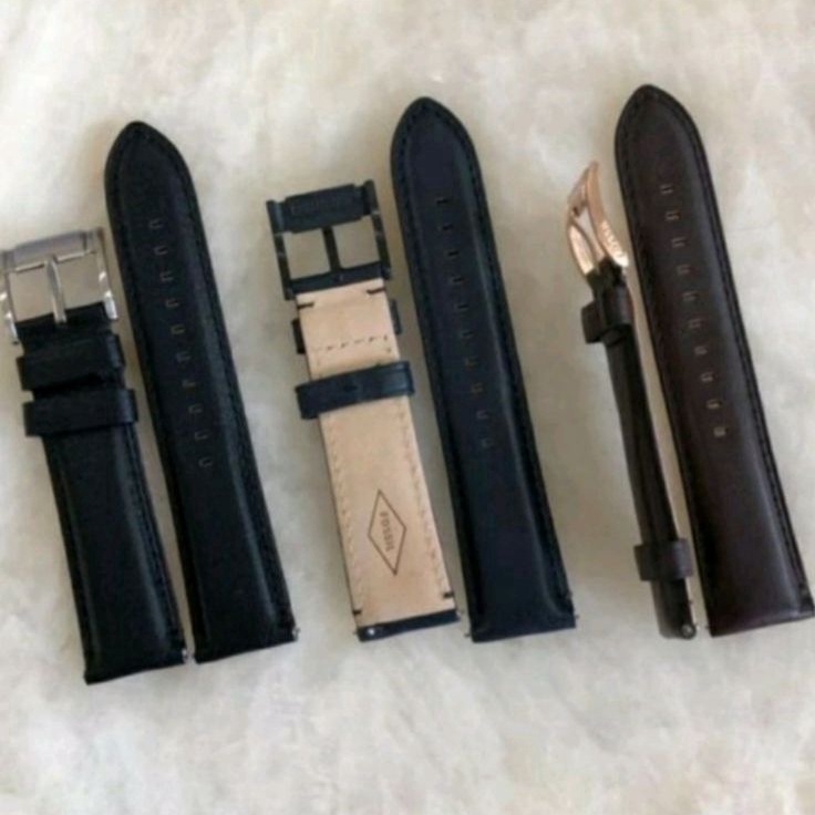 Terbaru Strap kulit fossil tali jam fossil original 22 mm tali jam tangan asli