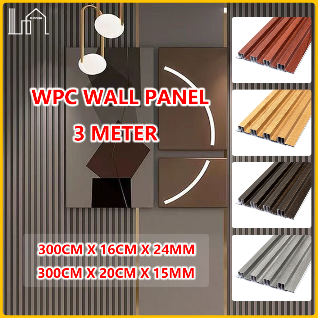 ALFABOARD WPC 3 METER WPC WALL PANEL / PVC WALL PANEL / WOOD PANEL WPC / UPVC WALL PANEL / WALL