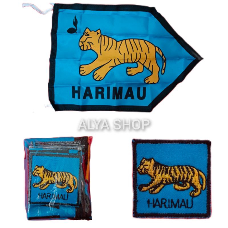 BET REGU HARIMAU | Bet Tanda Regu Hewan | Tanda Regu Bordir Gambar Hewan | Badge Pramuka