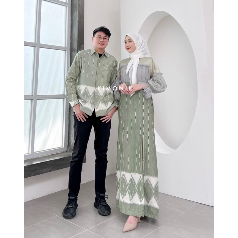 KIMONIK BAJU TENUN RAHAYU SAGE COUPLE