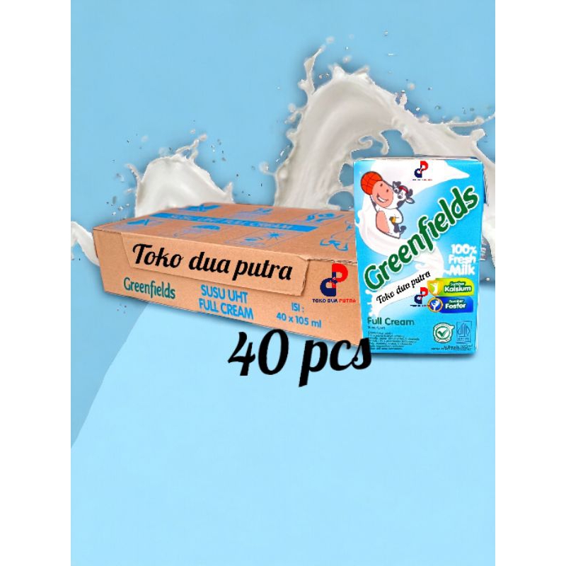 

Susu Greenfields UHT Full Cream 105 Ml isi 40 pcs ( susu asli indonesia )