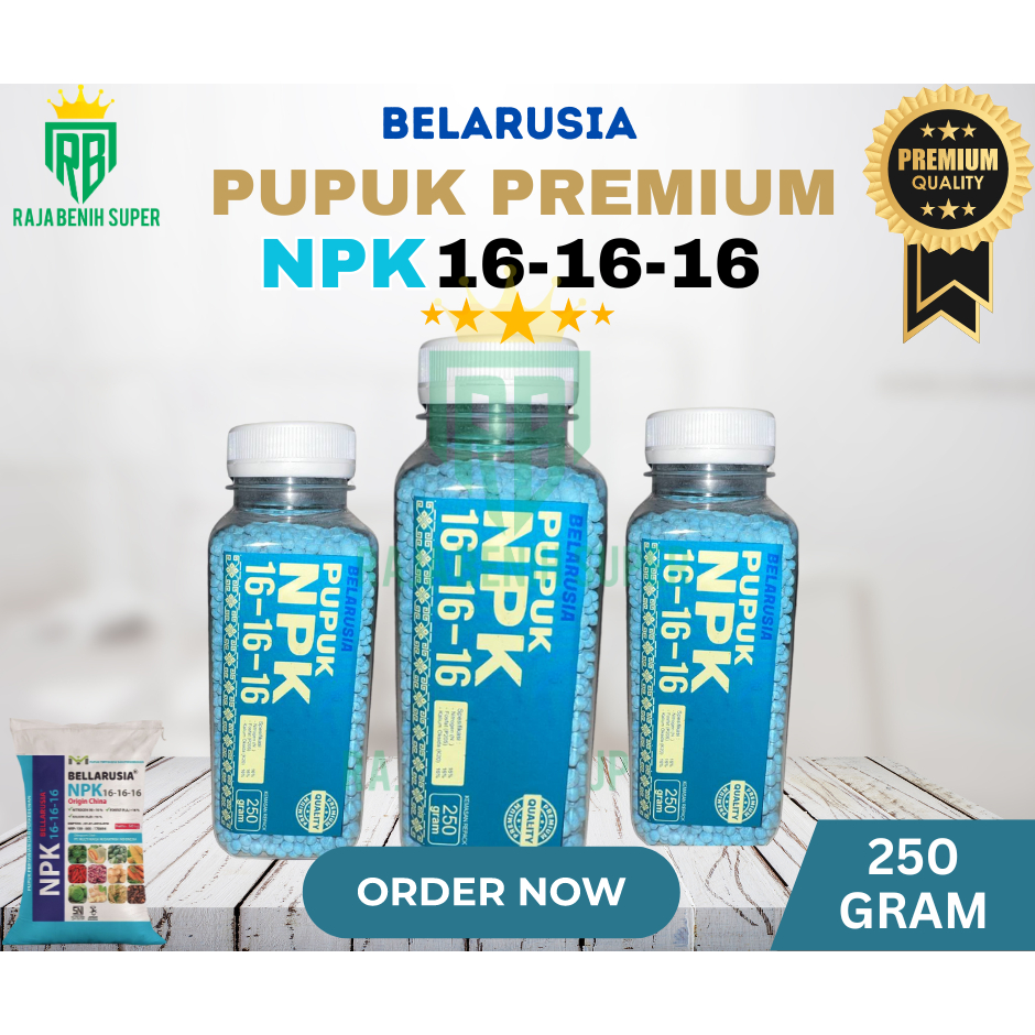 [PREMIUM]Pupuk NPK belarusia 16 16 16  Nutrisi Pertumbuhan - NPK repack 250gr