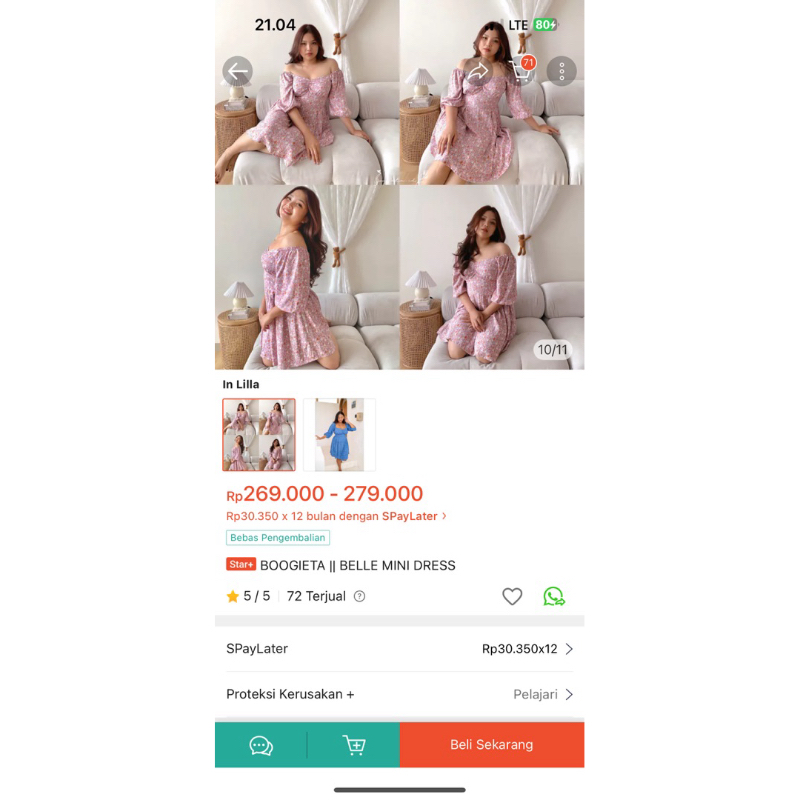 preloved dress boogieta