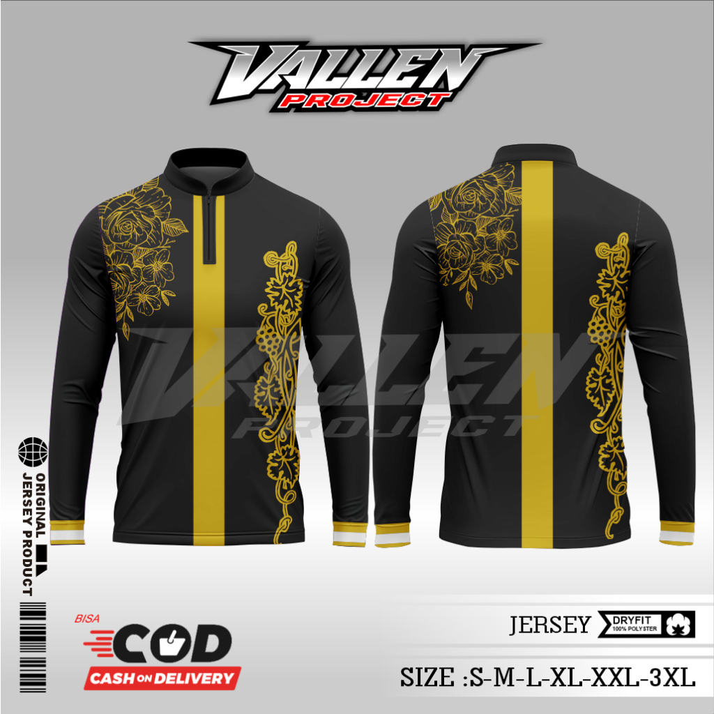 BAJU KEMEJA KOKO PRIA DEWASA DAN ANAK / MOTIF HITAM GOLD V2 EMAS TANGAN PANJANG DAN PENDEK / JERSEY 