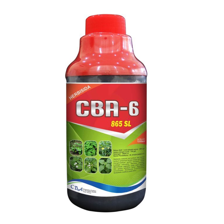 Herbisida CBA 6 2,4-D Dimetil Amina Obat Rumput Racun Gulma Daun Lebar DMA Ukuran 1 Liter