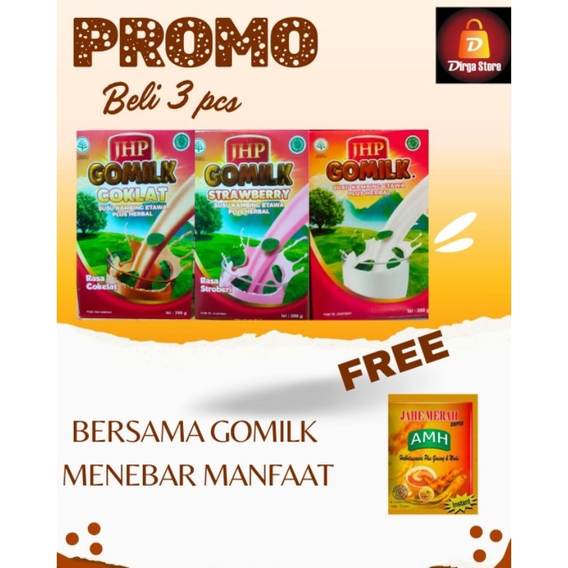 

GROSIR SUSU KAMBING ETAWA PLUS HERBAL GOMILK BELI TIGA GRATIS SATU