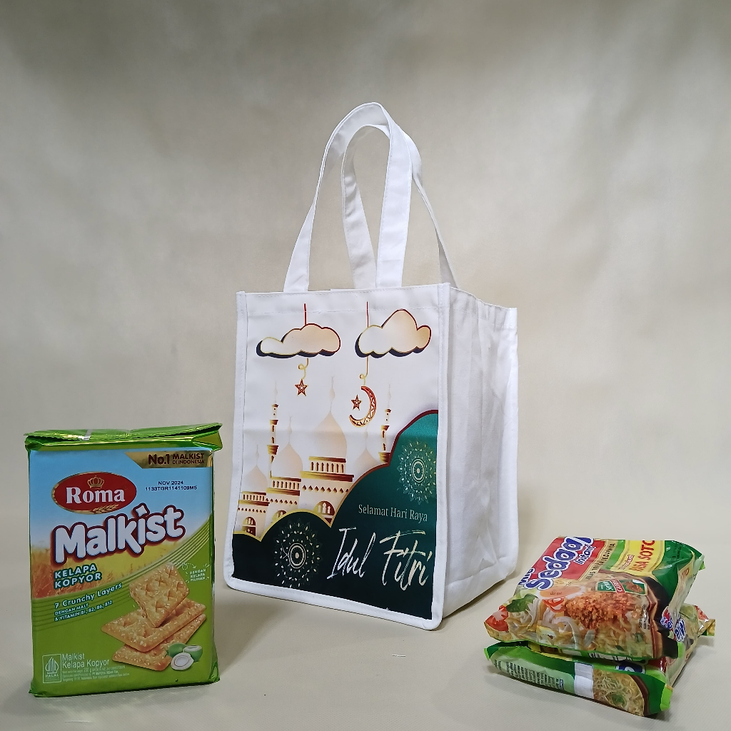 

READY TAS PARCEL IDUL FITRI KANVAS TAS BINGKISAN LEBARAN IDUL FITRI (POTRAIT)