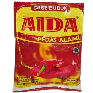 

Aida cabe cabai bubuk isi 25 gr per 1 pcs