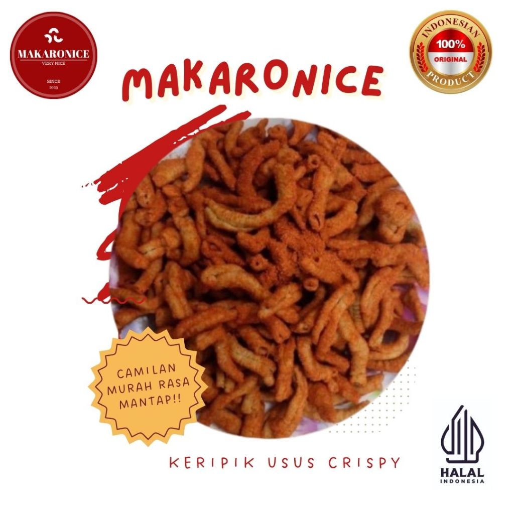 

Makaronice Keripis Usus Crispy Pedas 150gr