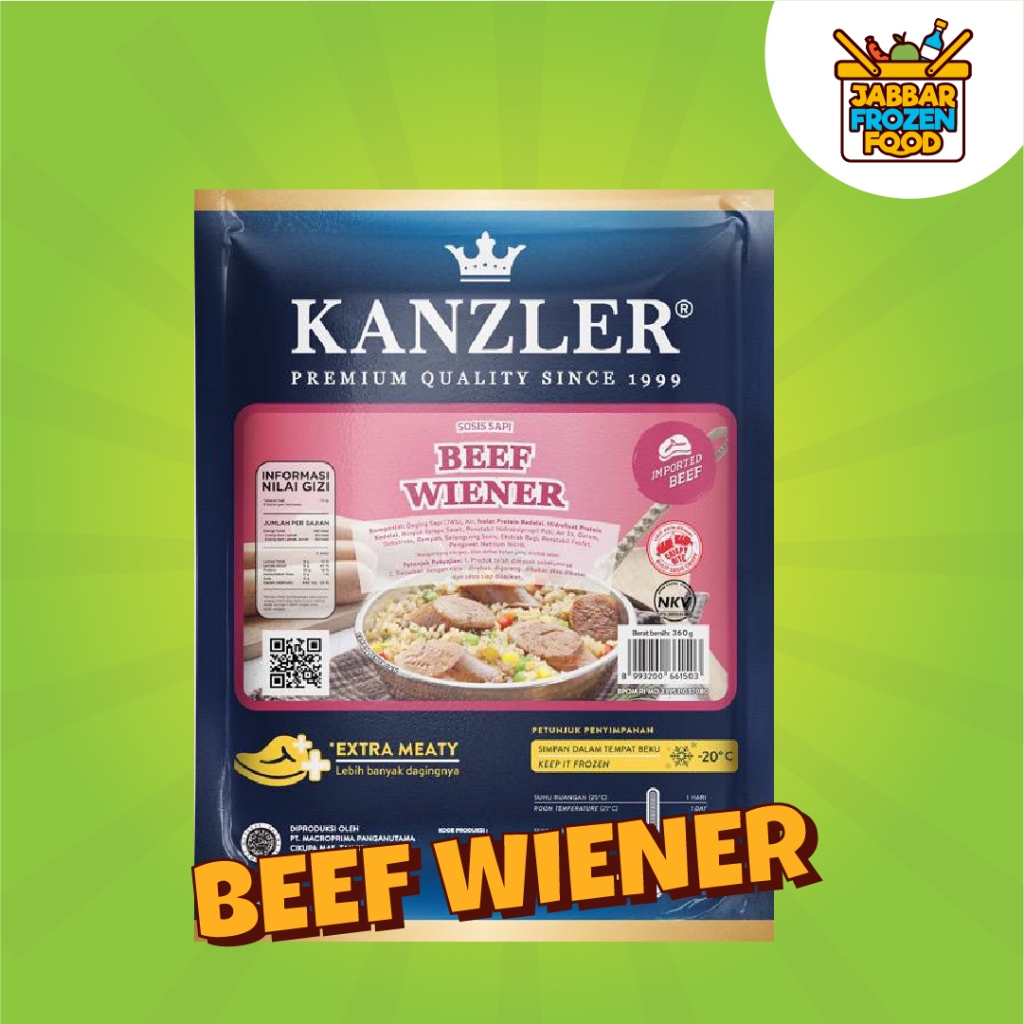 

KANZLER Beef Wiener Sosis Daging Sapi 360gr