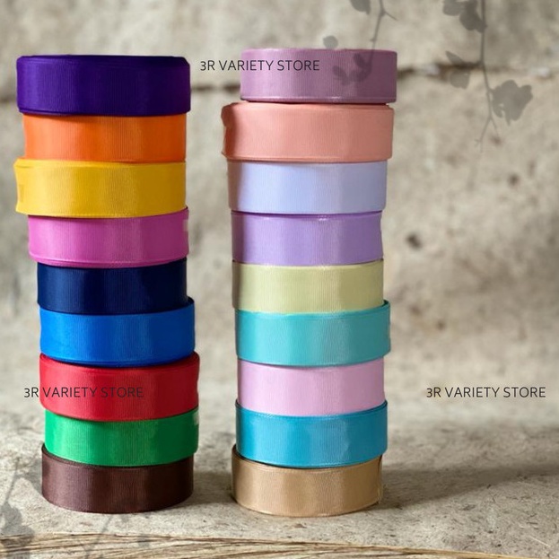

Beli sekarang pamerkan gaya unikmu GROSIR 1 roll Pita Grossgrain 1 inch 25 cm Ribbon 25 yard 22 meter