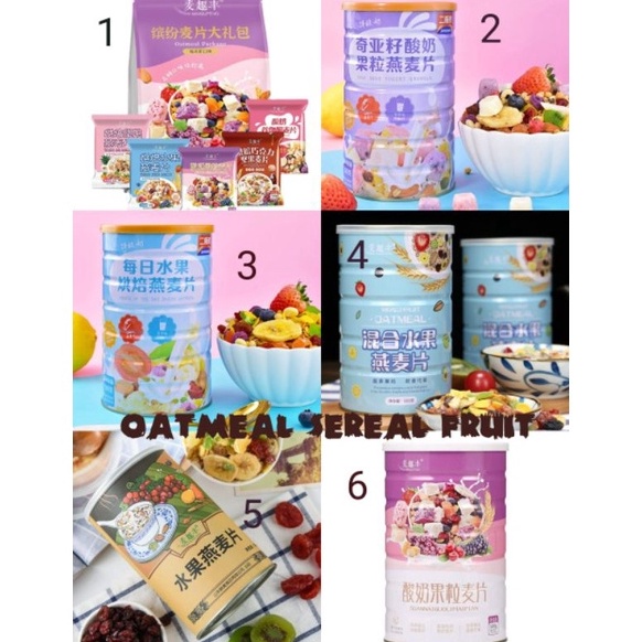 

Ready stock oatmeal yogurt fruit baked oatmeal exp 223 halal 5gram READY 9W