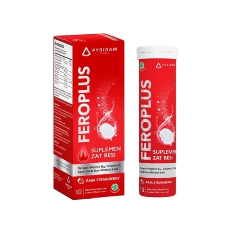 Feroplus Suplemen Zat Besi Box Isi 10 Tablet